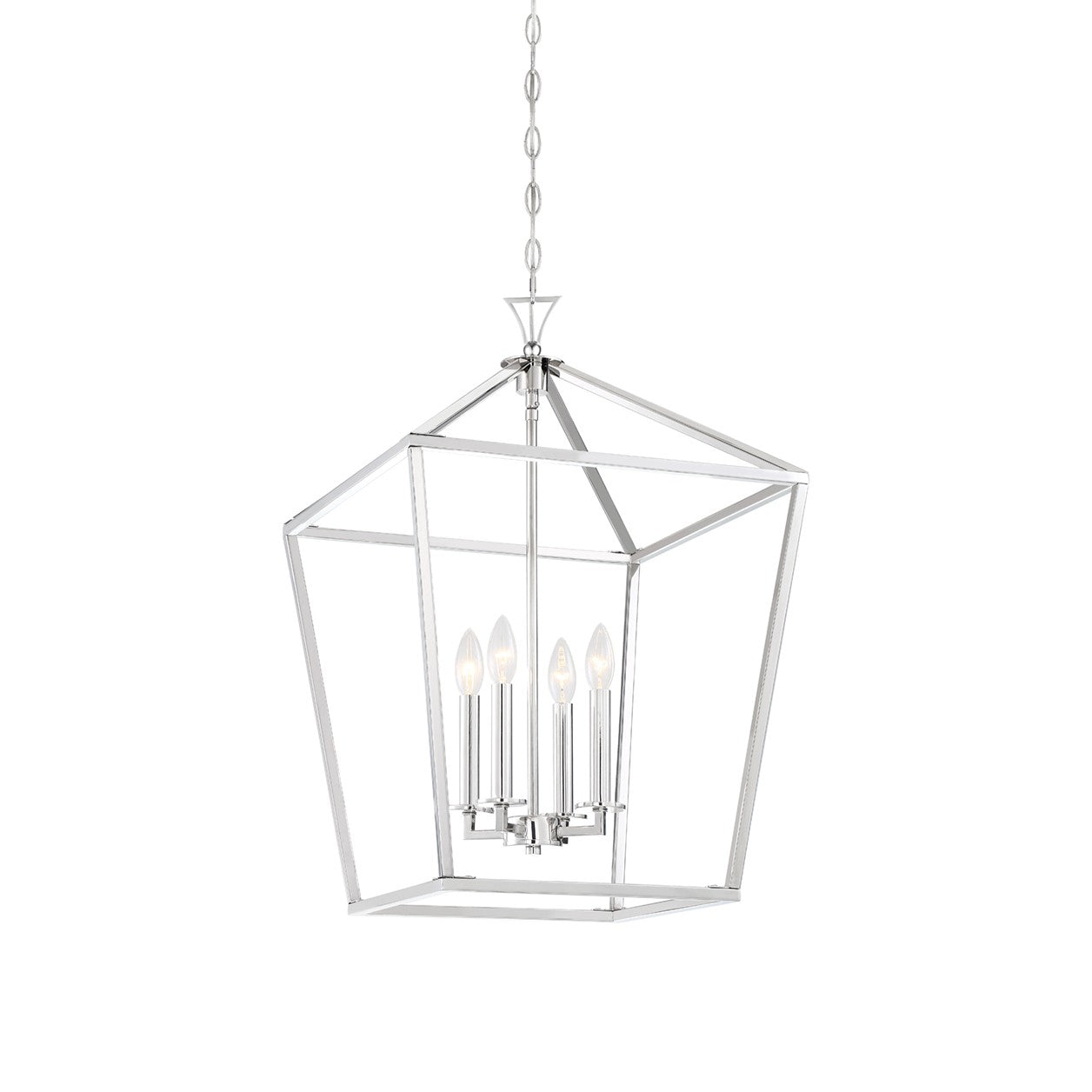 Savoy House - 3-421-4-109 - Four Light Pendant - Townsend - Polished Nickel