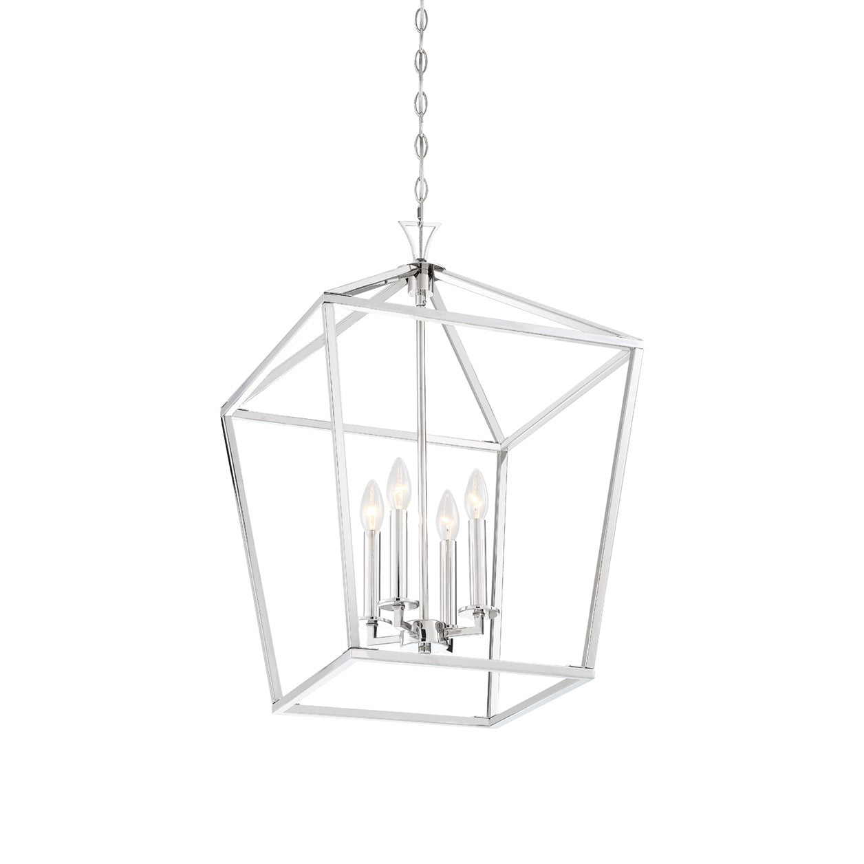 Savoy House - 3-421-4-109 - Four Light Pendant - Townsend - Polished Nickel