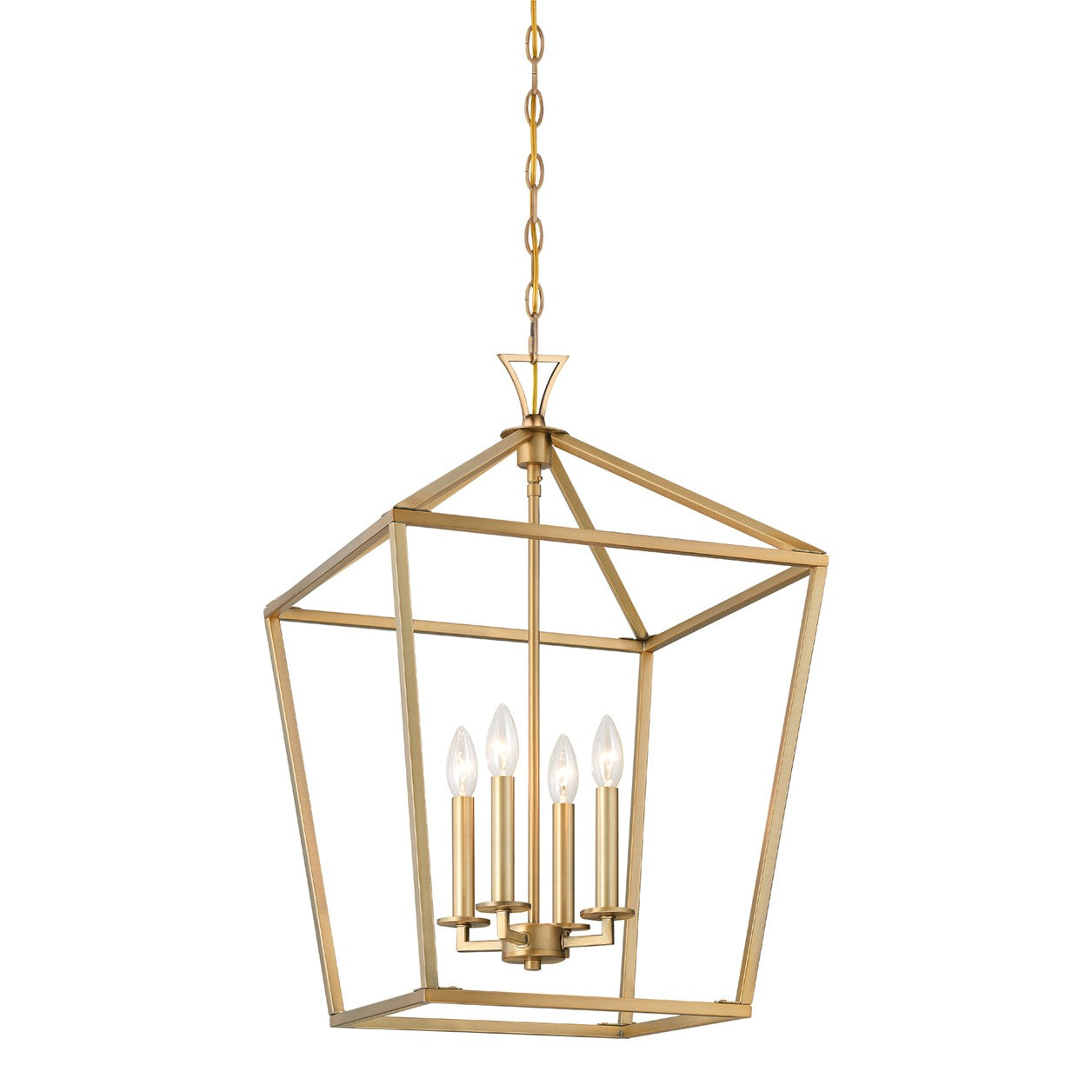 Savoy House - 3-421-4-322 - Four Light Pendant - Townsend - Warm Brass