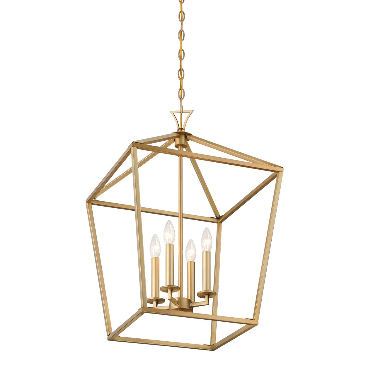 Savoy House - 3-421-4-322 - Four Light Pendant - Townsend - Warm Brass