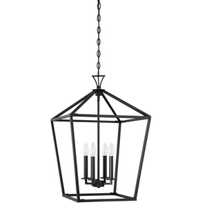 Savoy House - 3-421-4-89 - Four Light Pendant - Townsend - Matte Black