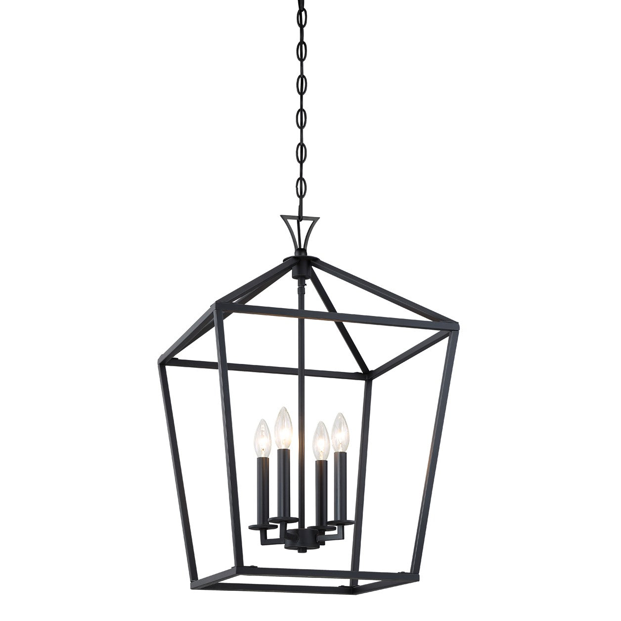 Savoy House - 3-421-4-89 - Four Light Pendant - Townsend - Matte Black