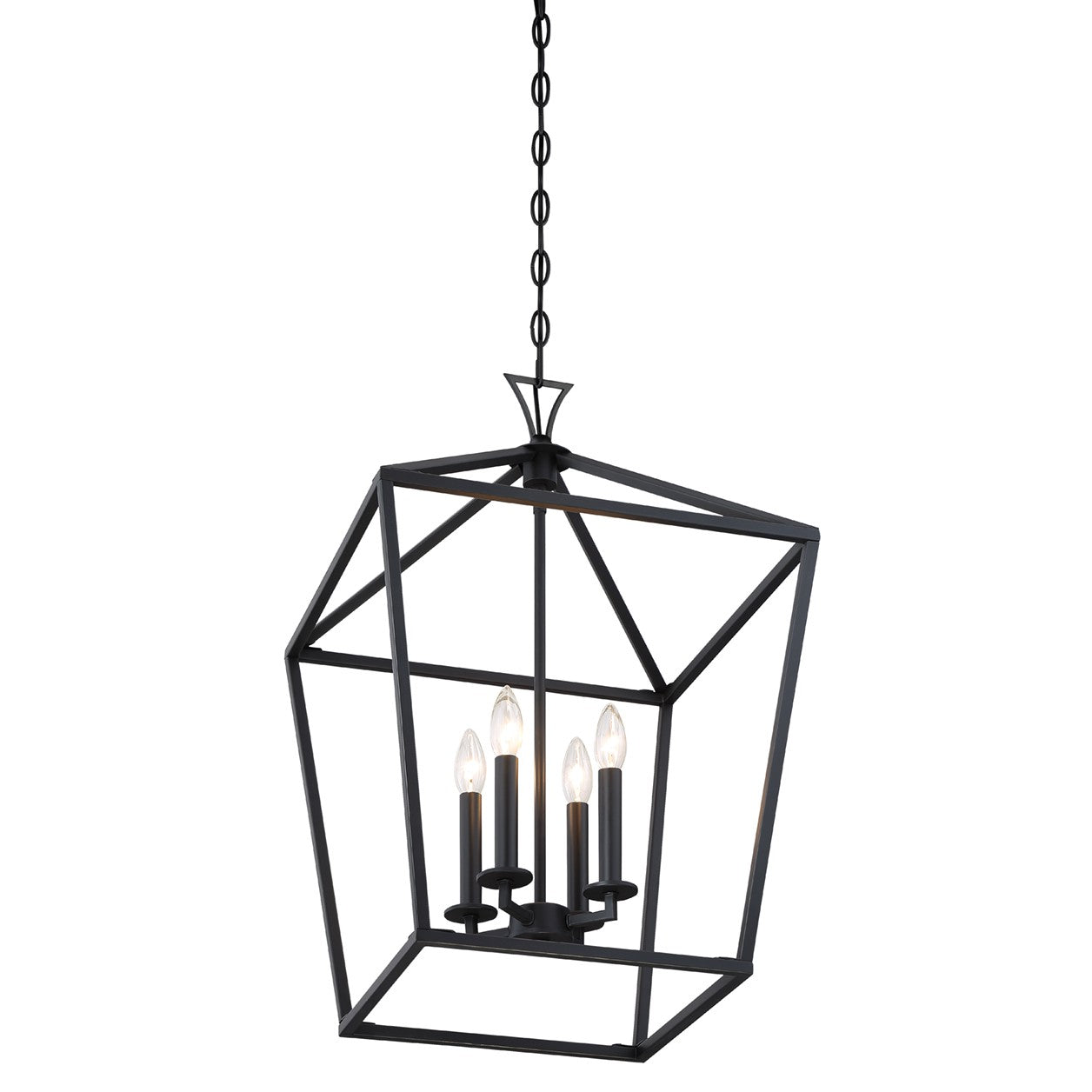 Savoy House - 3-421-4-89 - Four Light Pendant - Townsend - Matte Black