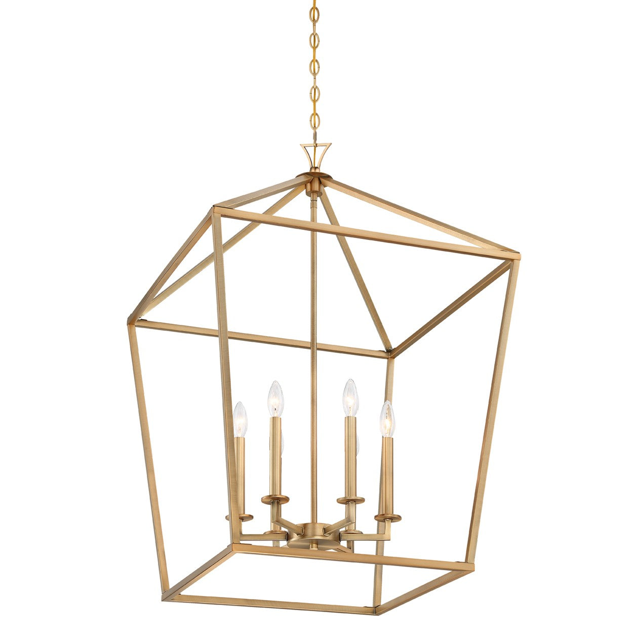 Savoy House - 3-422-6-322 - Six Light Pendant - Townsend - Warm Brass