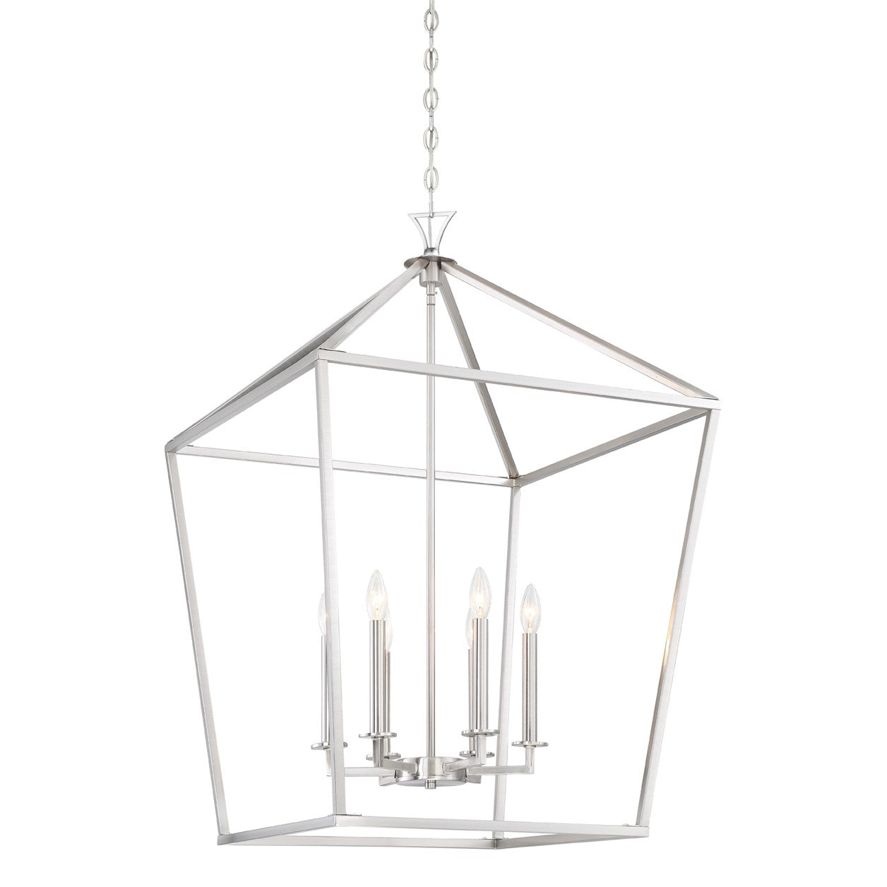 Savoy House - 3-422-6-SN - Six Light Pendant - Townsend - Satin Nickel