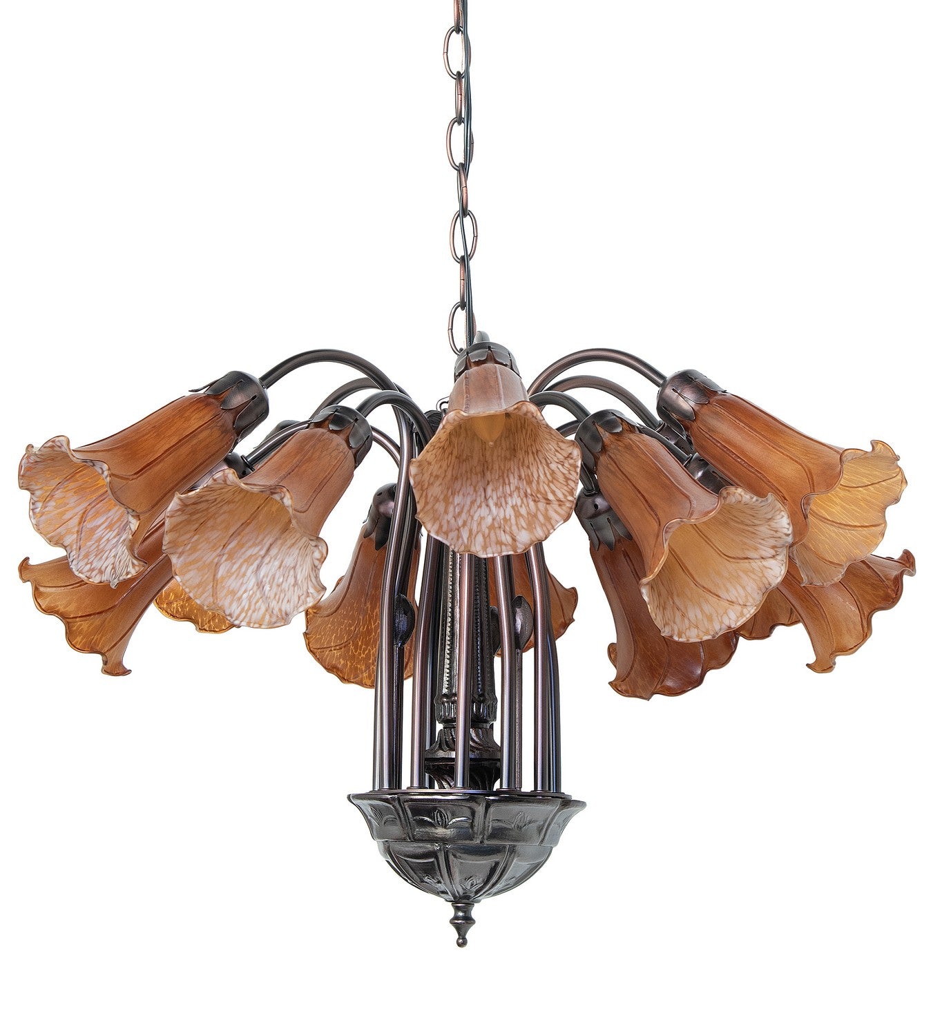 Meyda Tiffany - 121624 - 12 Light Chandelier - Amber - Mahogany Bronze