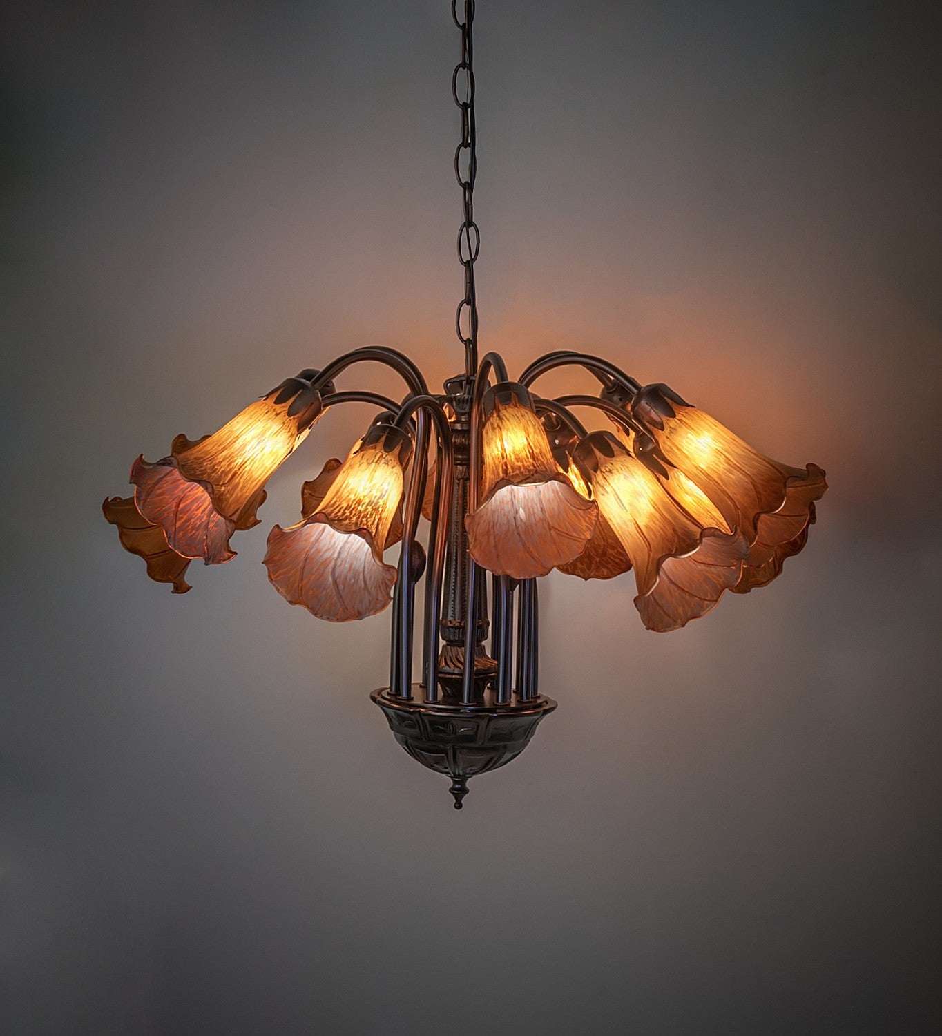 Meyda Tiffany - 121624 - 12 Light Chandelier - Amber - Mahogany Bronze