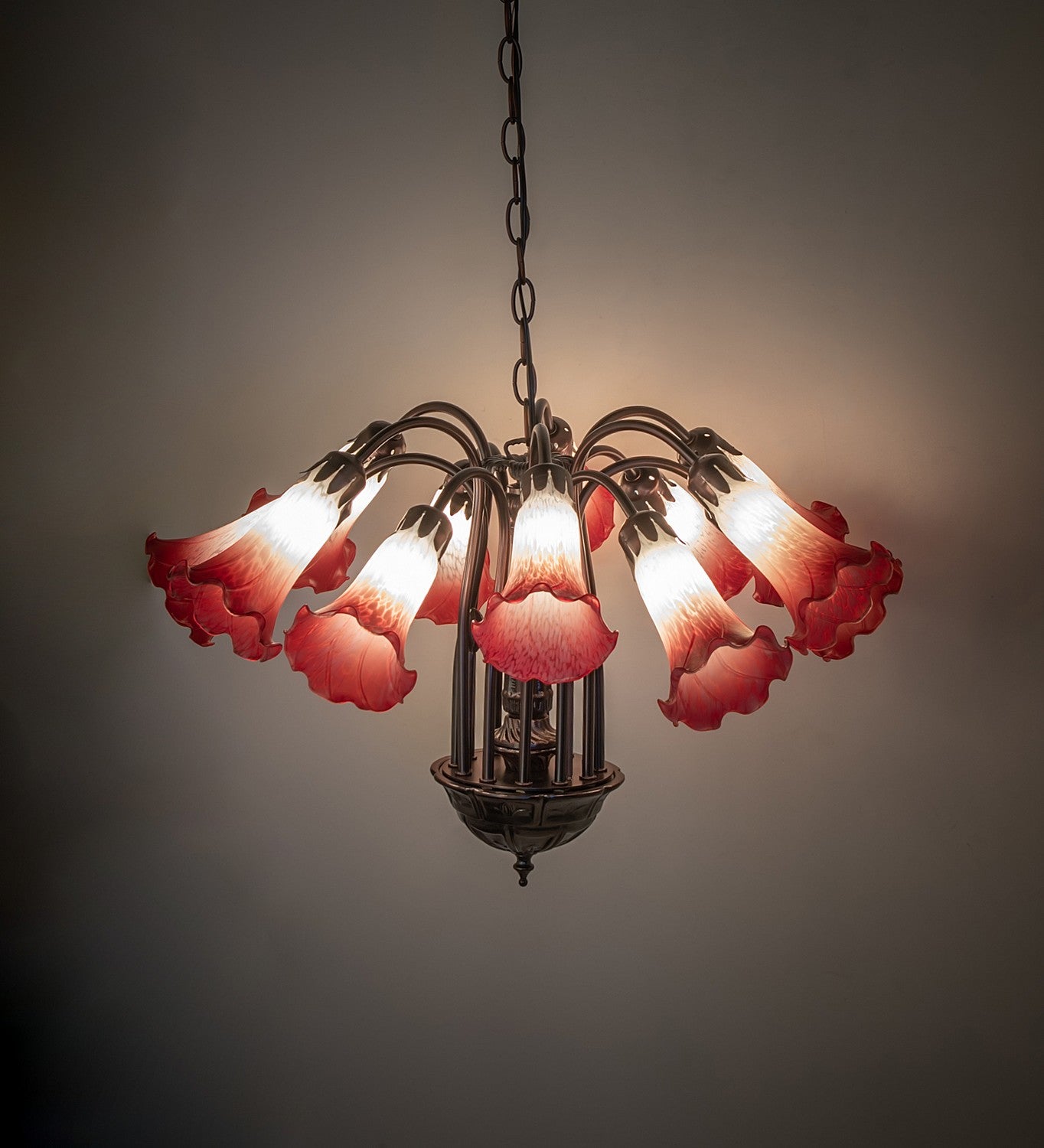 Meyda Tiffany - 130935 - 12 Light Chandelier - Pink/White