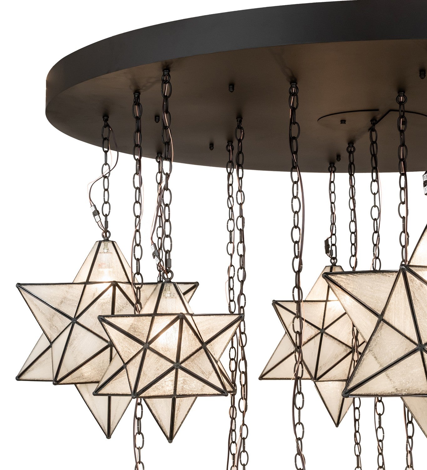 Meyda Tiffany - 245098 - 19 Light Chandelier - Moravian Star - Oil Rubbed Bronze