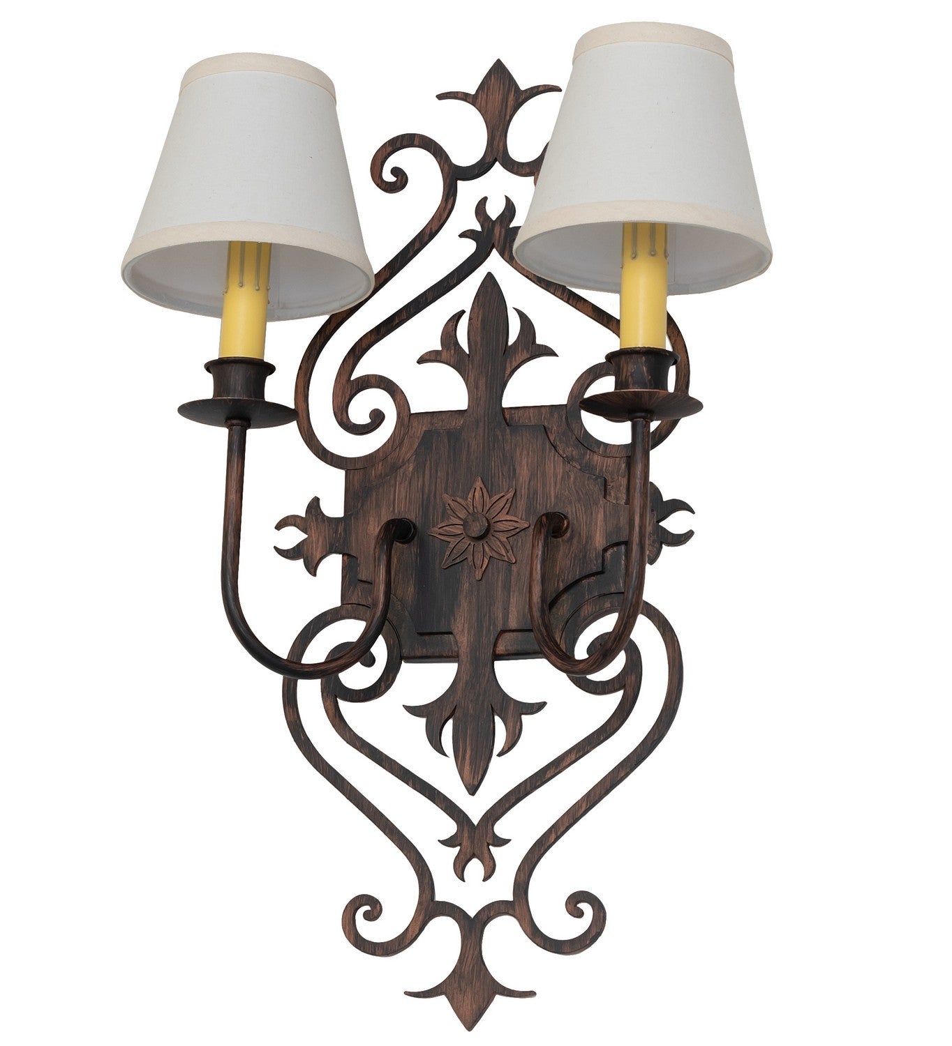 Meyda Tiffany - 259504 - Two Light Wall Sconce - Louisa - Bronze