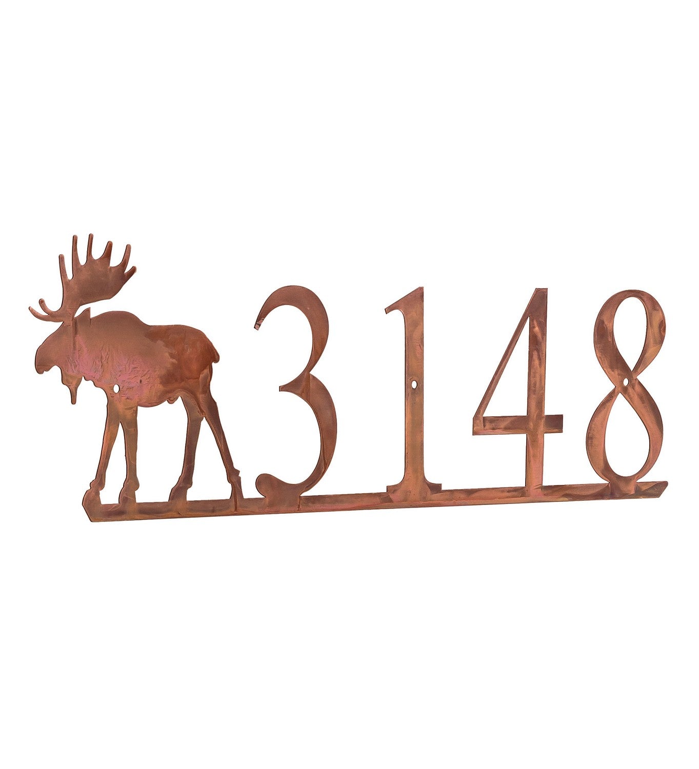 Meyda Tiffany - 259691 - Personalized Sign - Moose - Vintage Copper