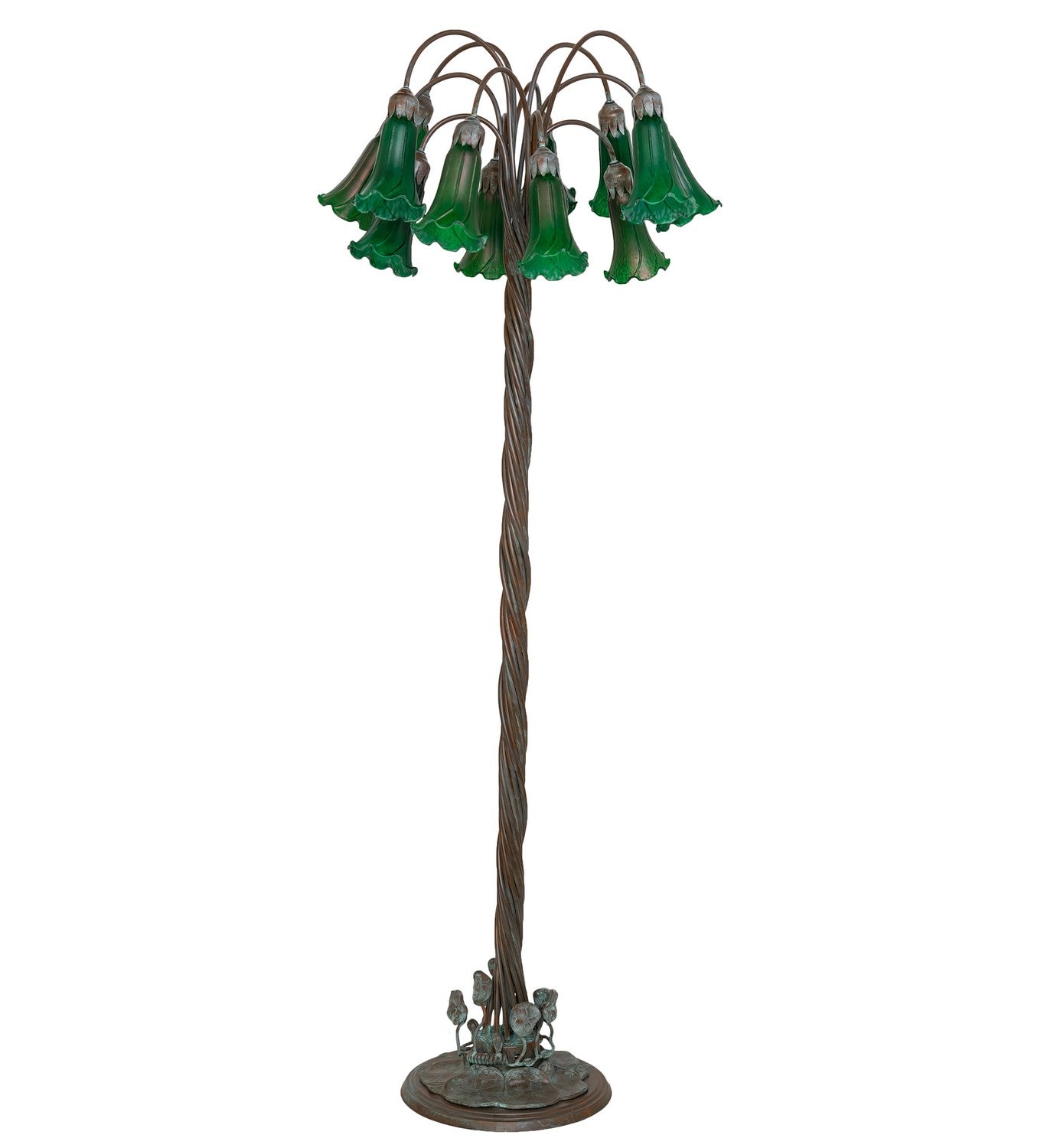 Meyda Tiffany - 262115 - 12 Light Floor Lamp - Green - Bronze