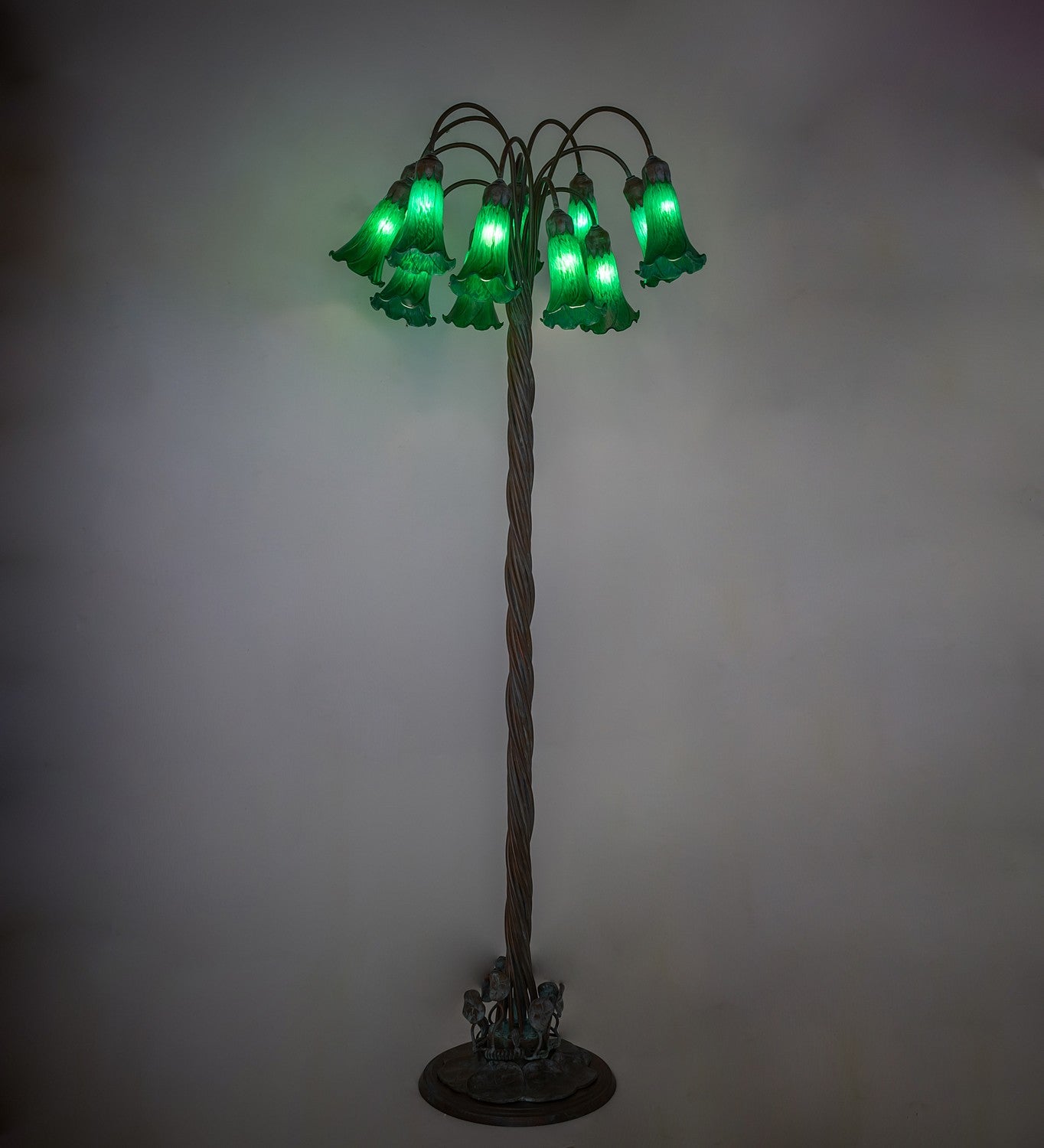 Meyda Tiffany - 262115 - 12 Light Floor Lamp - Green - Bronze