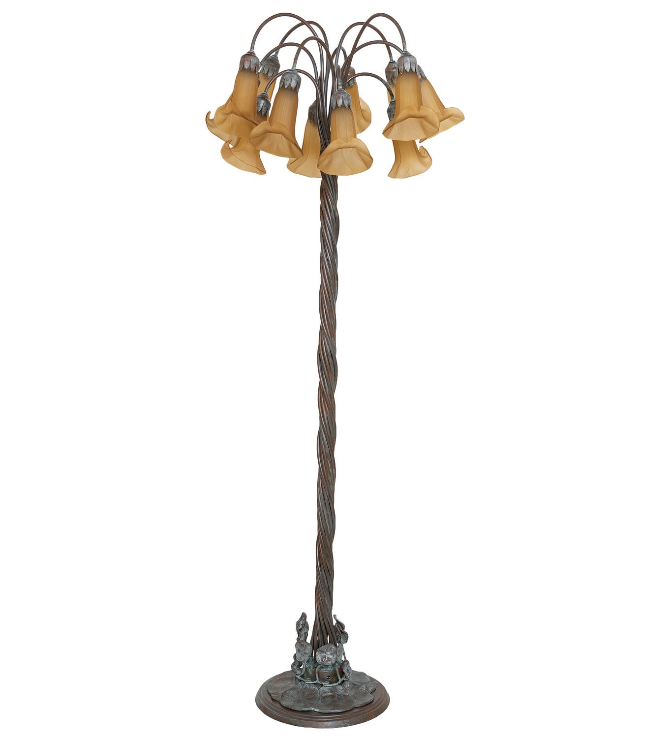 Meyda Tiffany - 262122 - 12 Light Floor Lamp - Amber - Bronze