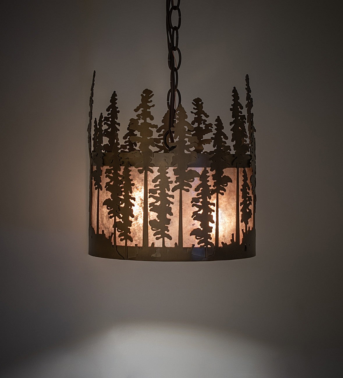 Meyda Tiffany - 260024 - Three Light Pendant - Tall Pines - Antique Copper