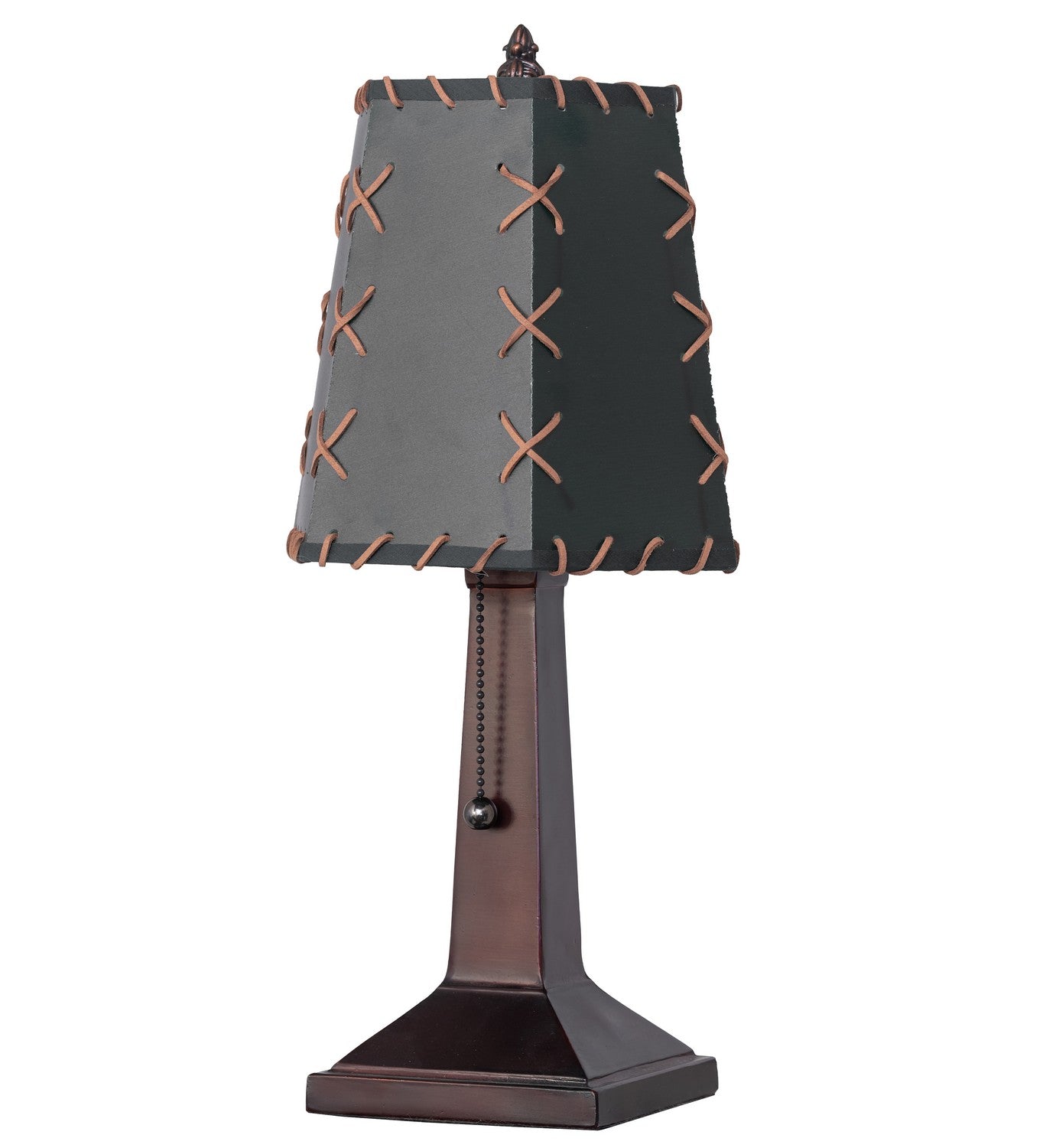 Meyda Tiffany - 263177 - One Light Mini Lamp - Greenwood - Mahogany Bronze