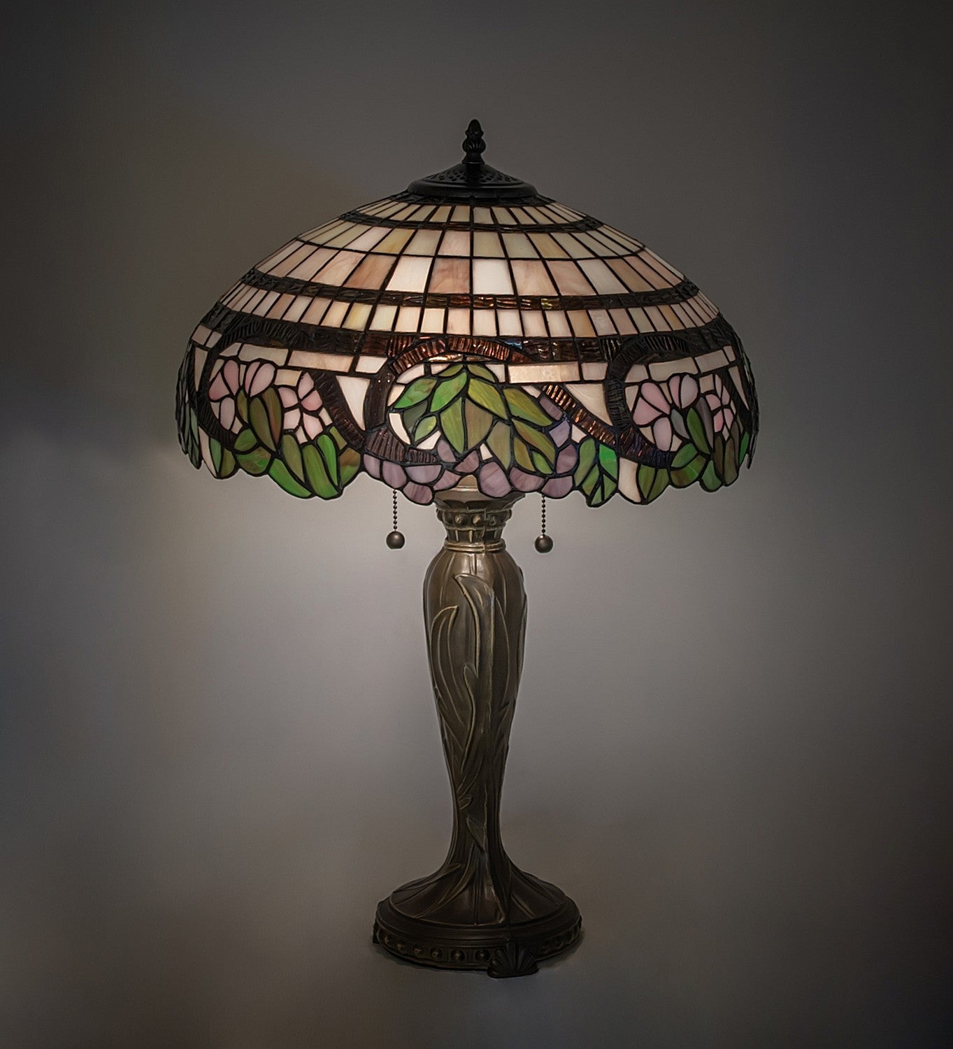 Meyda Tiffany - 263202 - Two Light Table Lamp - Handel Grapevine