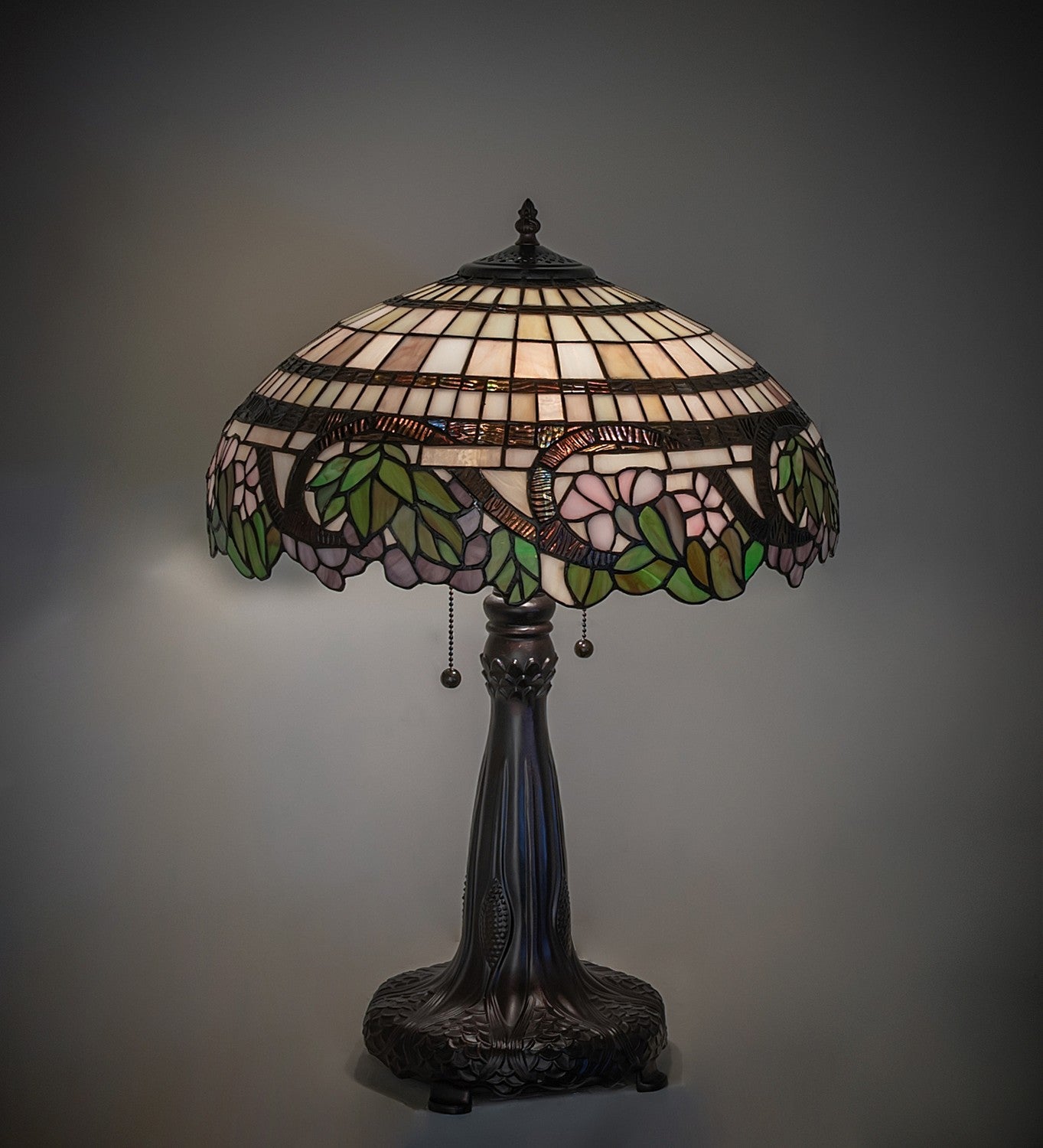 Meyda Tiffany - 263212 - Two Light Table Lamp - Handel Grapevine