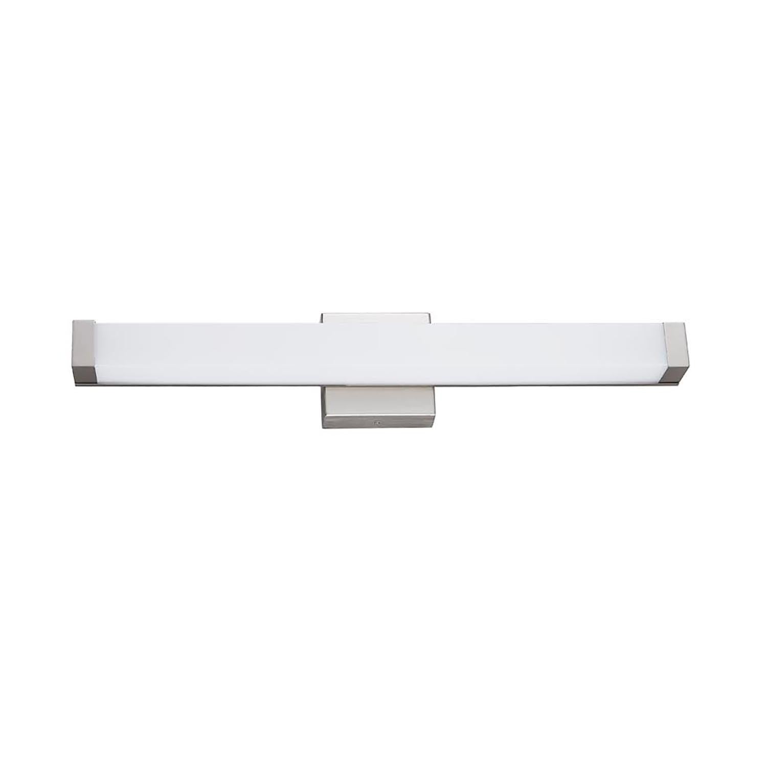 Justice Designs - ACR-9001-OPAL-NCKL - LED Linear Wall/Bath - Acryluxe - Brushed Nickel