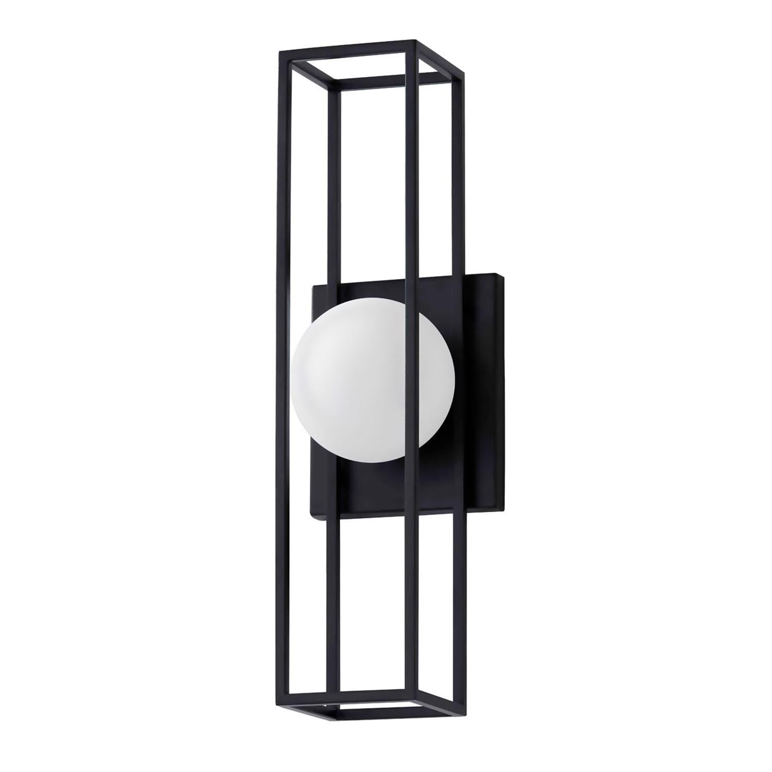 Justice Designs - FSN-7184W-OPAL-MBLK - LED Outdoor Wall Sconce - Fusion - Matte Black