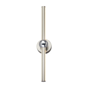 Justice Designs - NSH-9125-NCCR - LED Linear Wall/Bath - Arzy - Brushed Nickel w/ Chrome