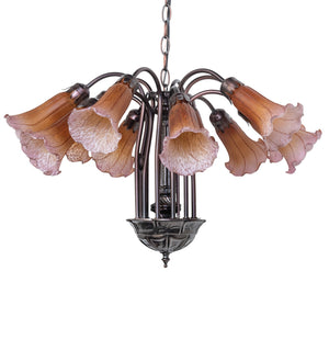 Meyda Tiffany - 17959 - 12 Light Chandelier - Amber/Purple - Mahogany Bronze