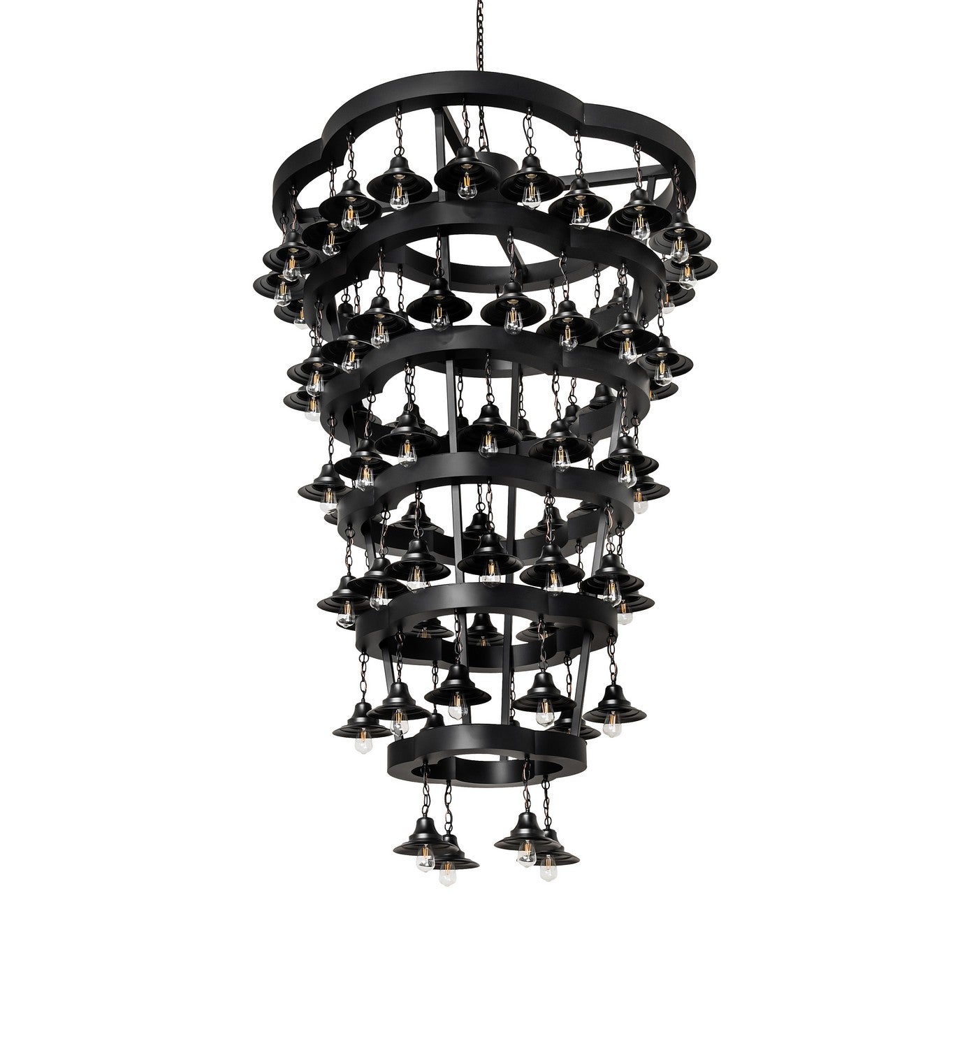 Meyda Tiffany - 257009 - LED Chandelier - Cretella - Solar Black