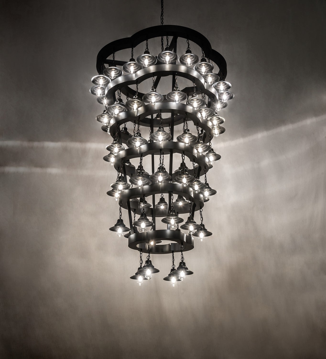 Meyda Tiffany - 257009 - LED Chandelier - Cretella - Solar Black