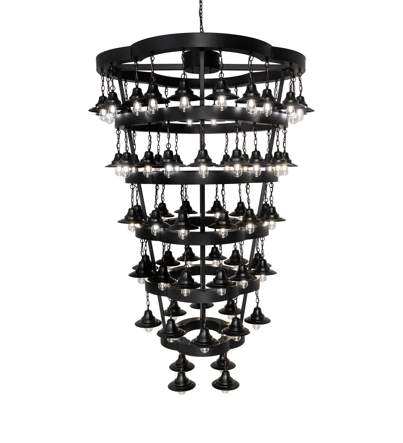 Meyda Tiffany - 257009 - LED Chandelier - Cretella - Solar Black