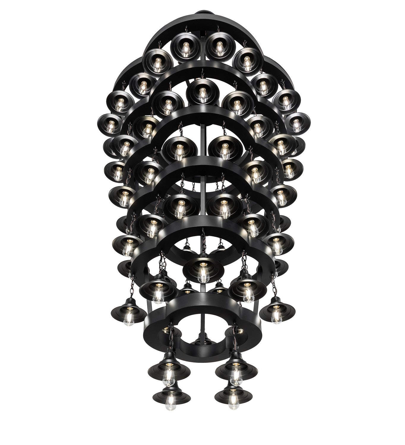 Meyda Tiffany - 257009 - LED Chandelier - Cretella - Solar Black