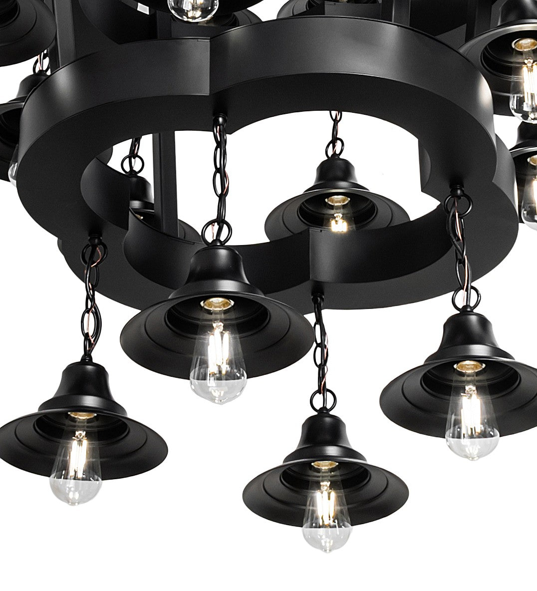 Meyda Tiffany - 257009 - LED Chandelier - Cretella - Solar Black