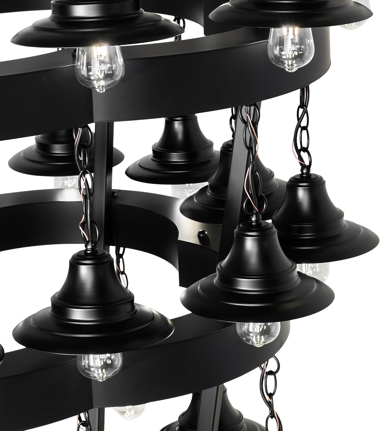 Meyda Tiffany - 257009 - LED Chandelier - Cretella - Solar Black