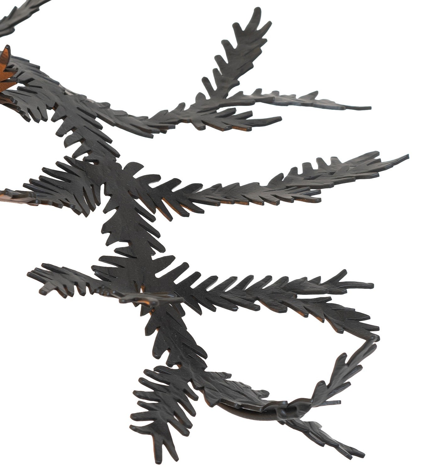 Meyda Tiffany - 261861 - One Light Wall Sconce - Pine Branch - Black Satin Wrought Iron