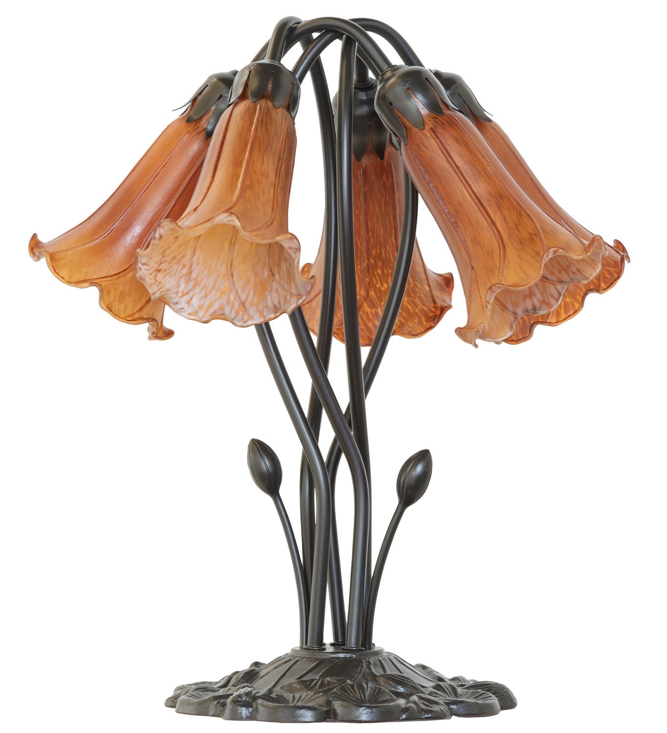 Meyda Tiffany - 262218 - Five Light Table Lamp - Amber - Mahogany Bronze