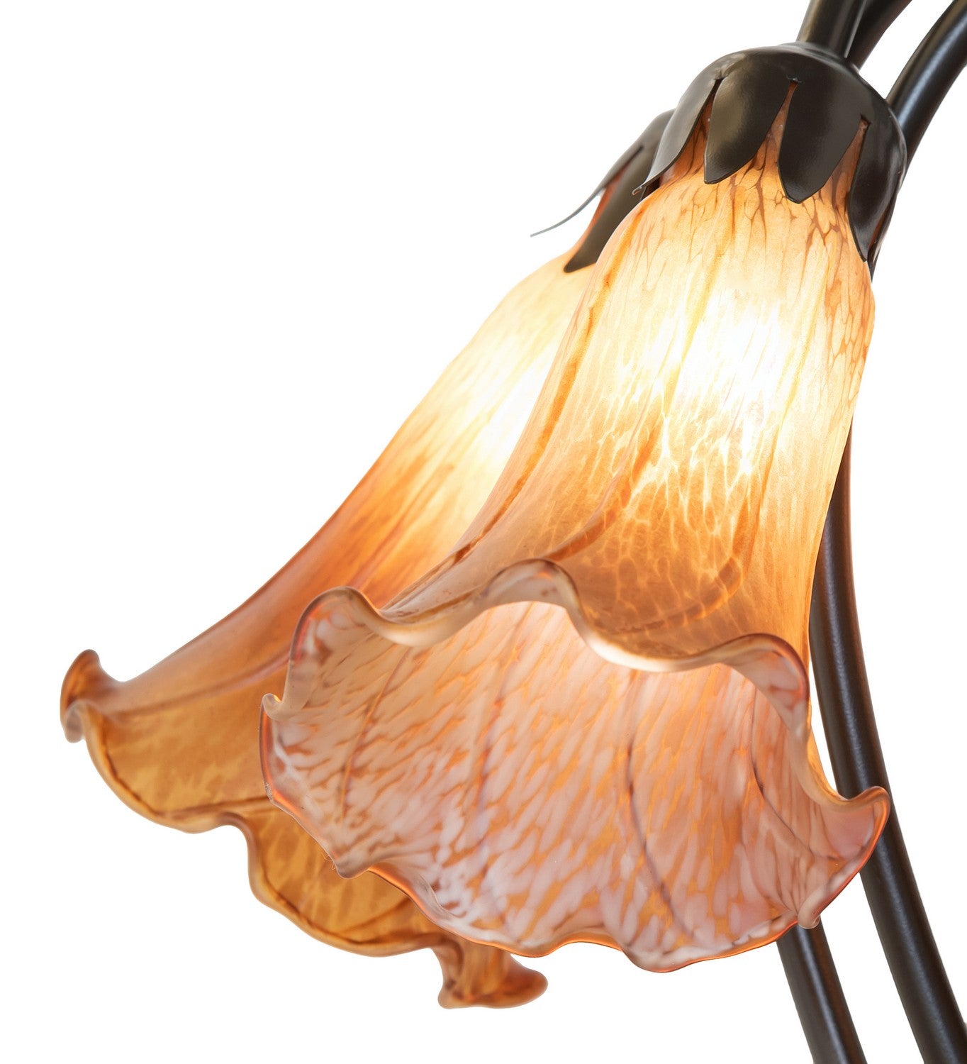 Meyda Tiffany - 262218 - Five Light Table Lamp - Amber - Mahogany Bronze