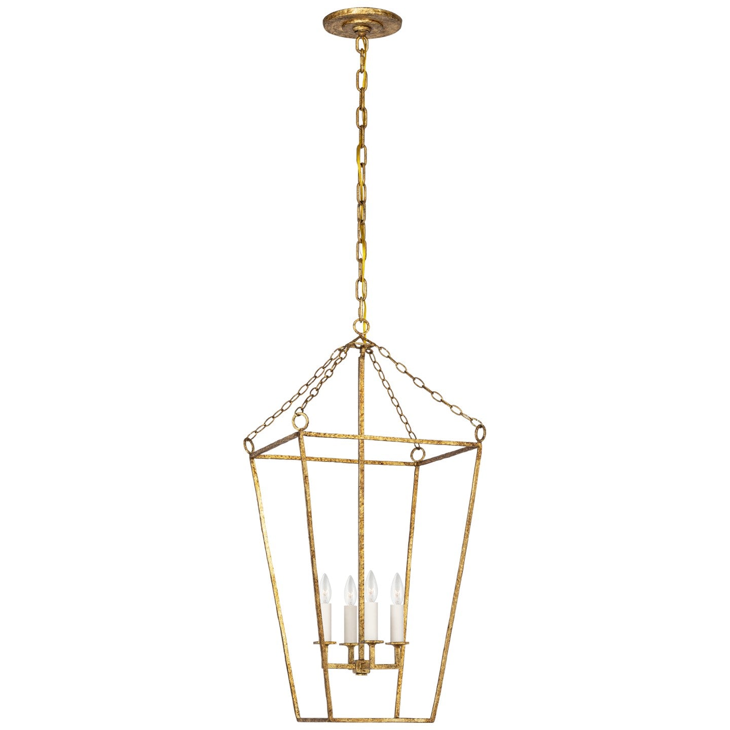 Visual Comfort Signature - MF 5102GI - LED Lantern - Malloy - Gilded Iron