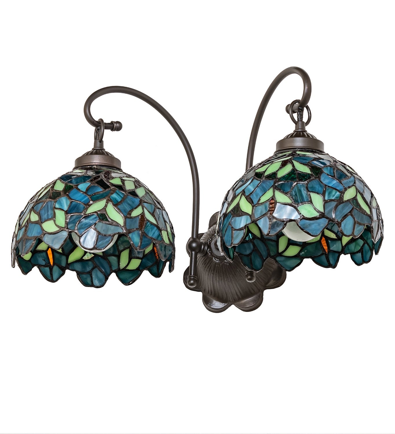 Meyda Tiffany - 244821 - Two Light Wall Sconce - Nightfall Wisteria