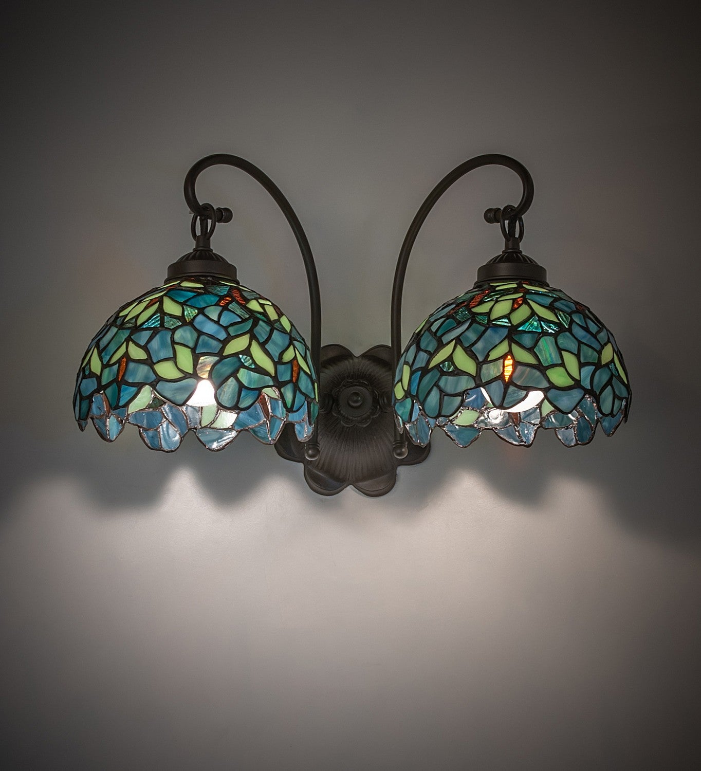 Meyda Tiffany - 244821 - Two Light Wall Sconce - Nightfall Wisteria