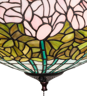 Meyda Tiffany - 254436 - Three Light Fan Light Fixture - Tiffany Cabbage Rose