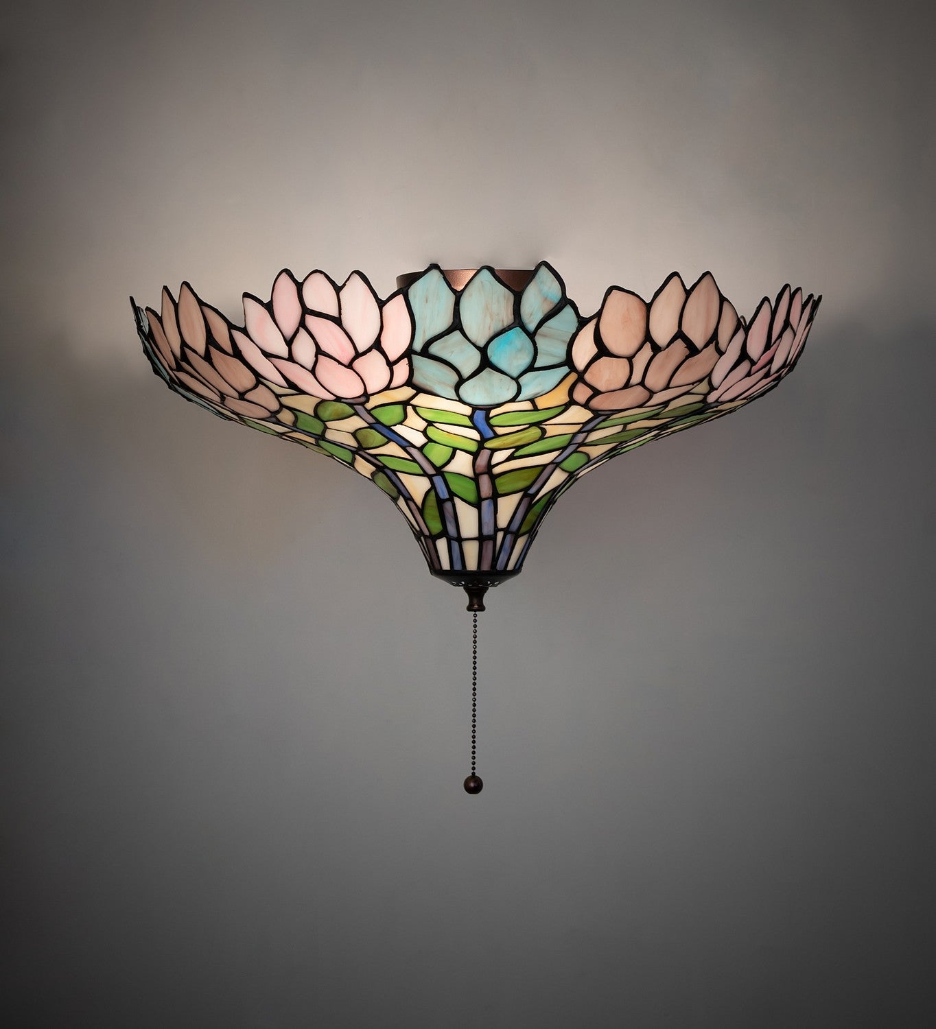 Meyda Tiffany - 263353 - Three Light Fan Light Fixture - Wisteria