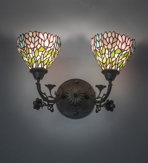 Meyda Tiffany - 36100 - Two Light Wall Sconce - Wisteria