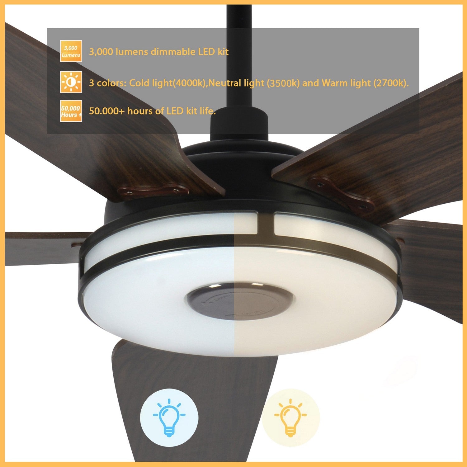 Carro - VS565S-L13-B5-1 - 56"Smart Ceiling Fan - Elira - Black