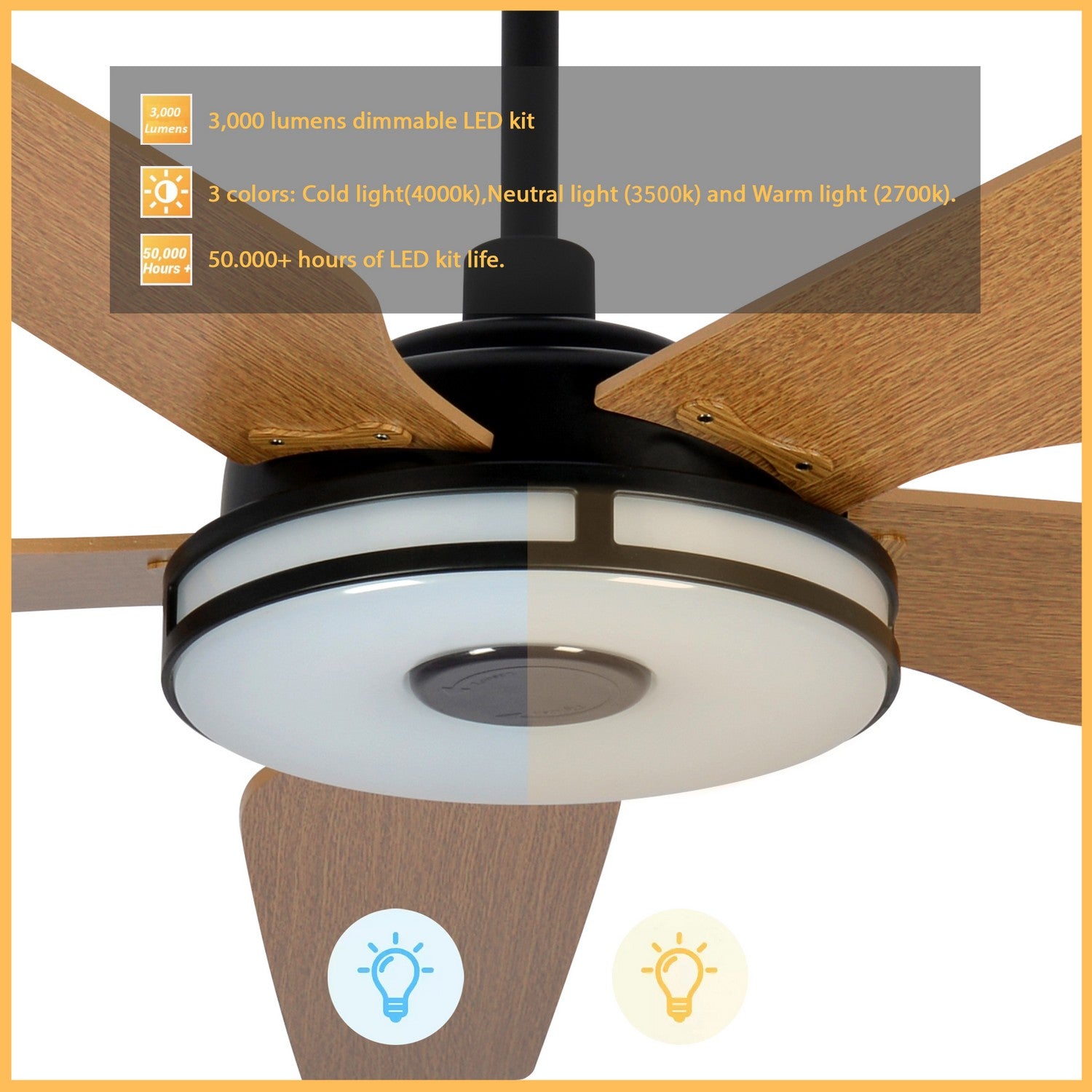 Carro - VS565S-L13-B9-1 - 56"Smart Ceiling Fan - Elira - Black