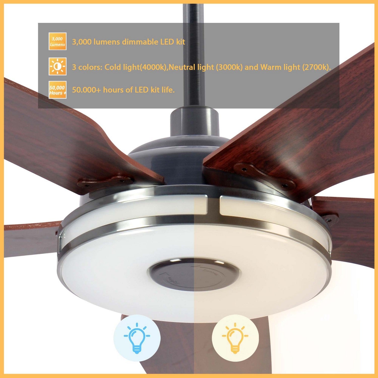 Carro - VS565S-L13-S4-1 - 56"Smart Ceiling Fan - Elira - Silver