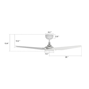 Carro - VS563B-L12-W1-1 - 56"Smart Ceiling Fan - Kaj - White