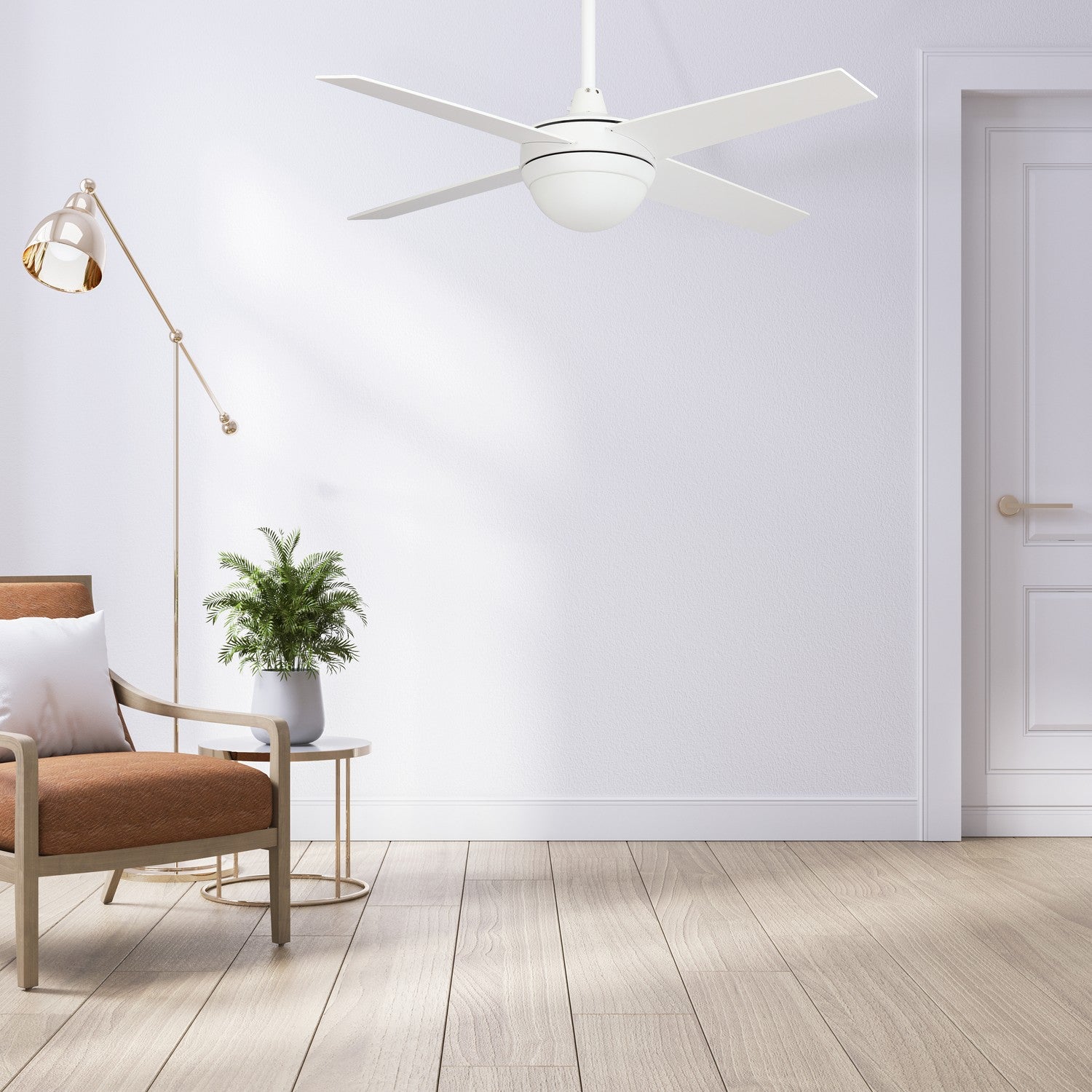 Carro - VWGS-484C-L11-W1-1 - 48"Smart Ceiling Fan - Neva - White