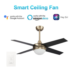 Carro - VWGS-484C-L11-G2-1 - 48"Smart Ceiling Fan - Neva - Gold