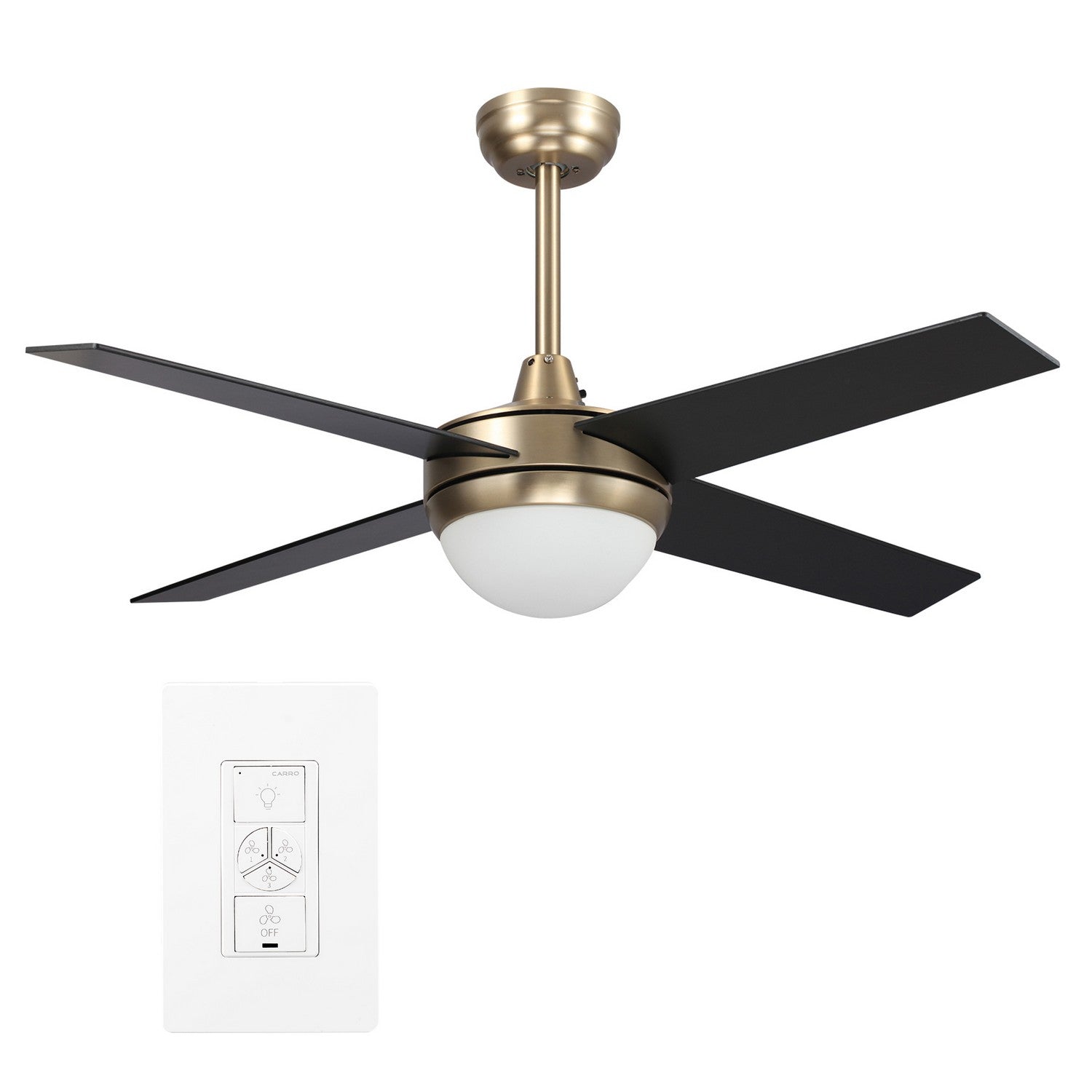 Carro - VWGS-484C-L11-G2-1 - 48"Smart Ceiling Fan - Neva - Gold