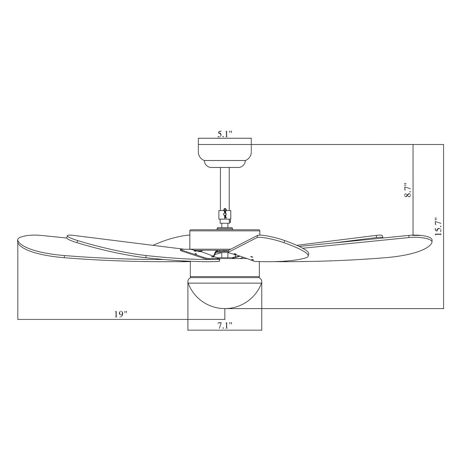 Carro - VWGS-386E-L11-SE-1 - 38"Smart Ceiling Fan - Metanoia - Silver