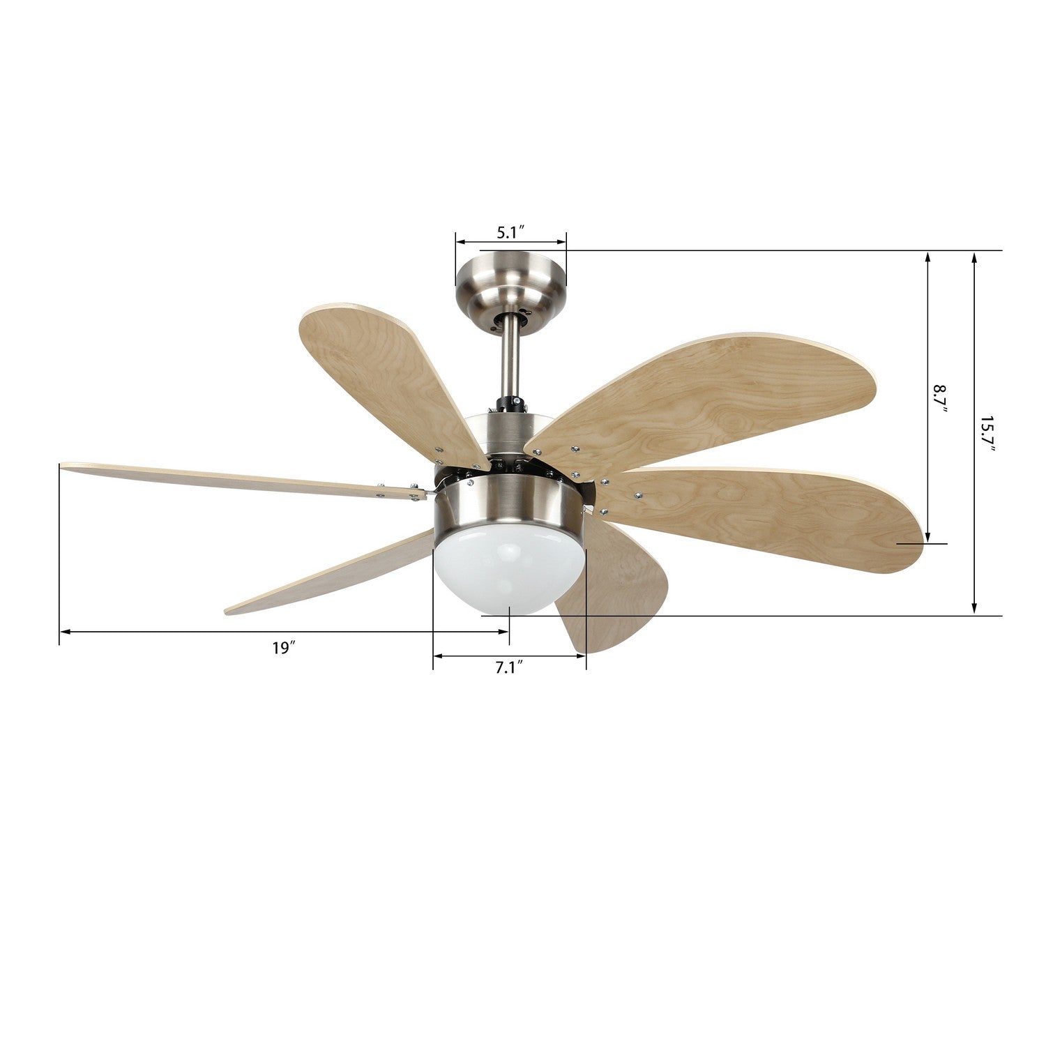 Carro - VWGS-386E-L11-SE-1 - 38"Smart Ceiling Fan - Metanoia - Silver